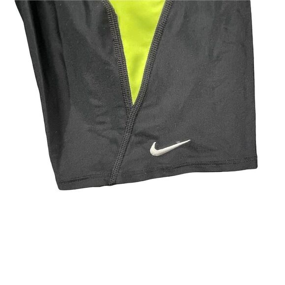 💦 Nike Swim‎ Jammers Men’s L 🟢 Neon Green Black Trunks - Picture 3 of 4